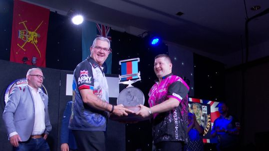 Vince Tipple and Keegan Brown celebrate Op Bullseye win Credit BFBS DATE 11072024.jpg 