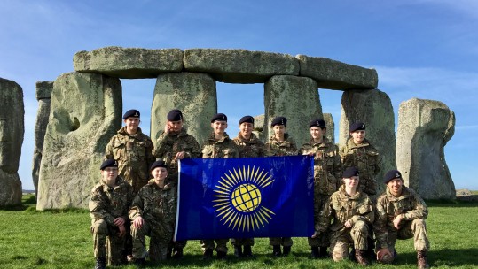 Army Cadets Fly A Flag For Commonwealth Day