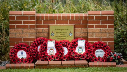 The memorial to the crew of Z8863 (Picture: SAC Kimberley Waterson)