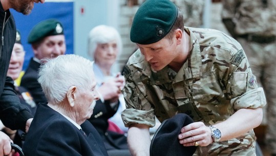 95-Year-Old Royal Marine Veteran Honoured With Dark Blue Beret