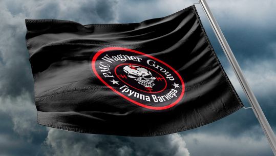 Wagner Group flag Image ID 2R91Y5J 281116 CREDIT iliya Mitskovets Alamy Stock Photo