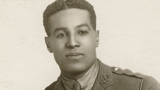 Walter Tull in uniform DATE UNKNOWN CREDIT Walter Tull Org