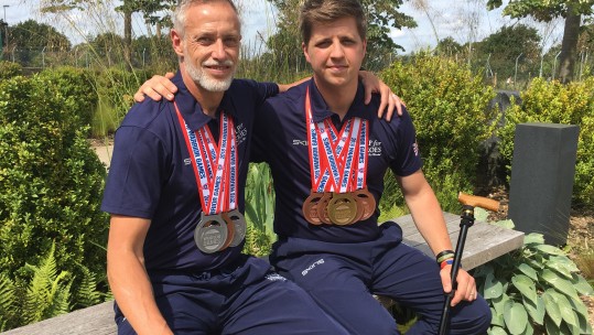 Warrior Games athletes Simon and Stephen