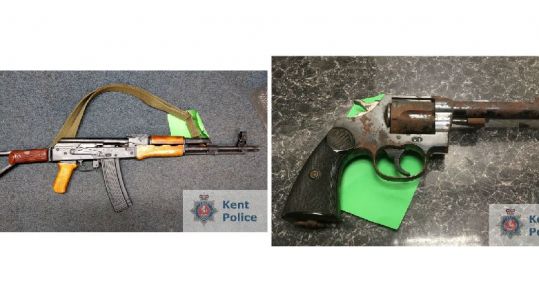 Weapons seized by Kent Police 140219 CREDIT Kent Police