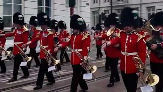 Welsh Guards Belgium 80th anniversary  liberation 030924 CREDIT UKinBelgium X
