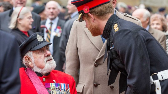 Prince Harry at Westminster Abbey Field of Rememembrance