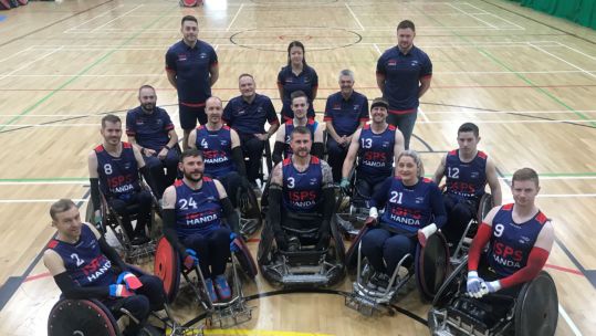 Team GB Wheelchair Rugby team.