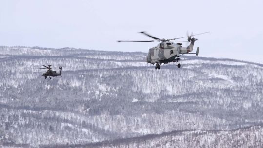 Cover Image: A Wildcat and an Apache conduct a training sortie together (Picture: Royal Navy).