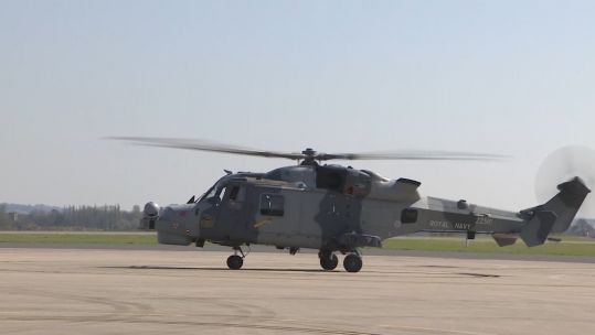 Wildcat helicopter arrives at RNAS Yeovilton