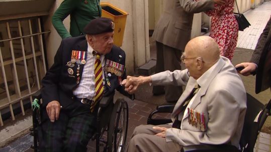 William Earl and Jeff Haward visit Wellington Barracks.