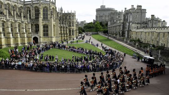 Celebrations for the Royal Baby at Windsor Castle (Picture: MOD).