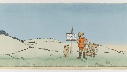 Winnie The Pooh A. A. Milne Writer E. H. Shepard Illustrator Christopher Robin Leads An Expedition Public Domain http://bit.ly/2Ed4MTz