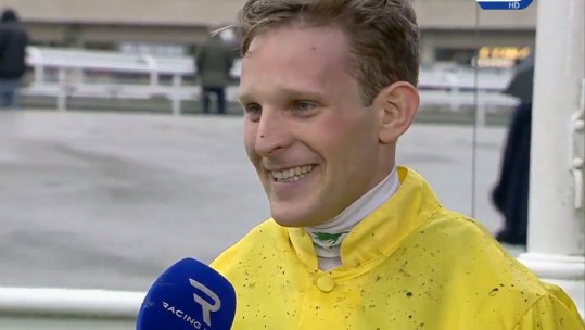 Winning jockey Billy Aprahamian Grand Military Gold Cup 2018