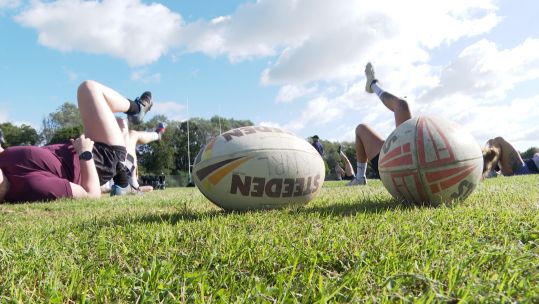 Women's navy rugby league traing at HMS Collingwood CREDIT BFBS DATE 11092024.jpg