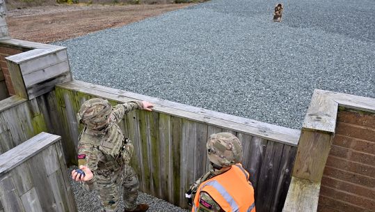Woodbury Common Grenade Range reopens to after extensive refurbishment, supports live grenade throwing 22022022 CREDIT