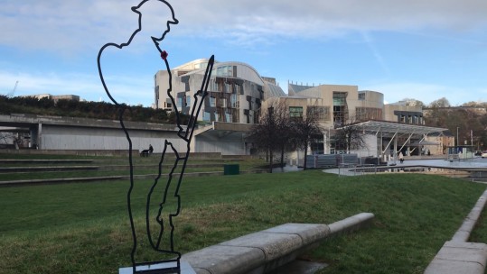 World War One silhouette Scottish Parliament
