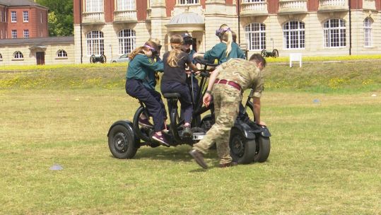 The children took part in several challenging leadership and command tasks.