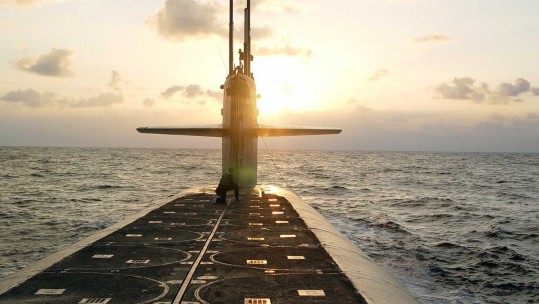 Ohio-class ballistic missile submarine USS Wyoming 