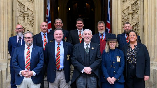 Yeoman Warder visit Parliament and meet the Speaker of the House of Commons Sir Lindsay Hoyle 140923 CREDIT UK Parliament Andy Bailey