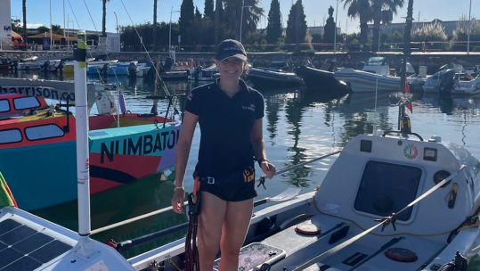 Zara Lachlan departs on gruelling 90 day row 27102024 CREDIT Zara Lachlan Team Forces