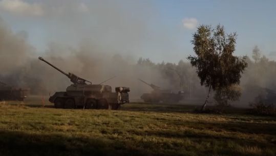 Zuzana 2 155-millimetre self-propelled howitzers Slovakia is sending to Ukraine