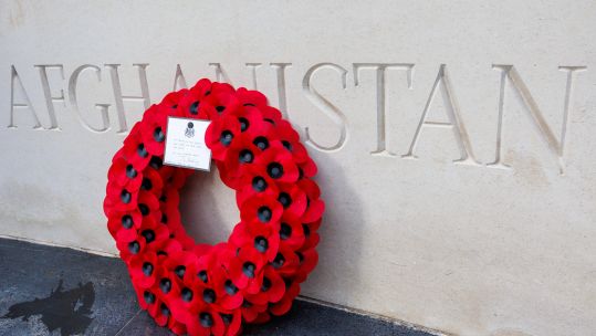 The Prime Minister's tribute to troops killed in Afghanistan and Iraq followed controversial comments by the US Vice President
