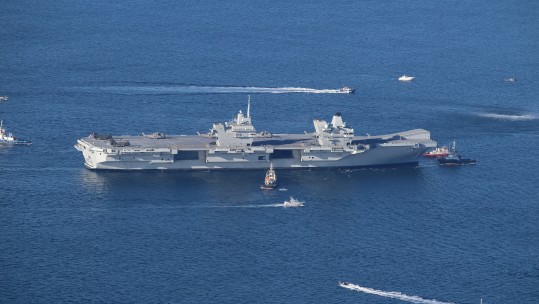 HMS QE visits Gibraltar