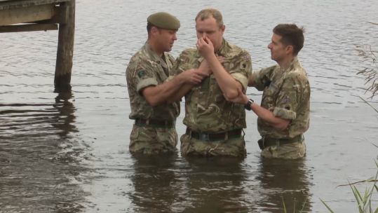 baptism in danish lake credit bfbs 10.10.19
