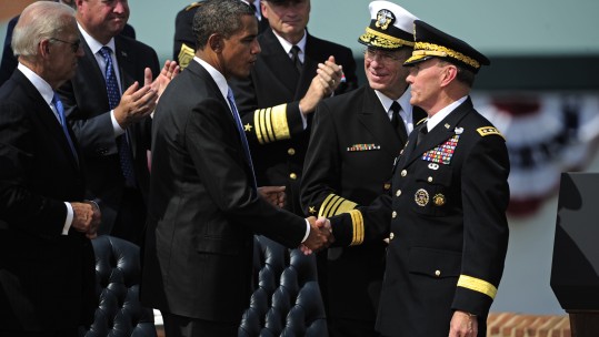 Obama Meets Military Chiefs