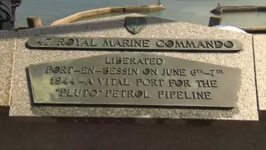 Royal Marines Remember Liberation of Port-en-Bessin