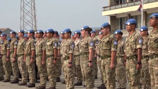 These troops are nearing the end of their six-month tour in Cyprus