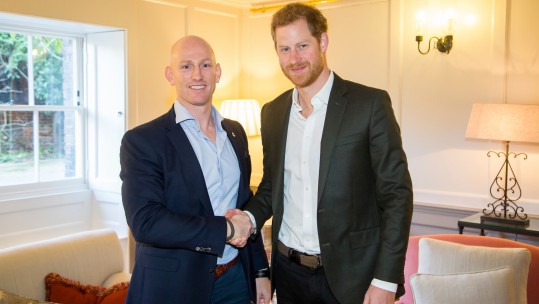 Dean Stott and Prince Harry 