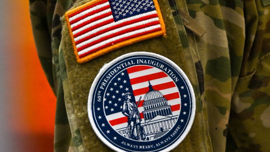 A distinctive new patch worn by personnel supporting the upcoming 60th Presidential Inauguration
