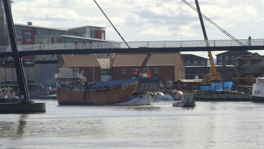 A full-size replica of HMS Endeavour