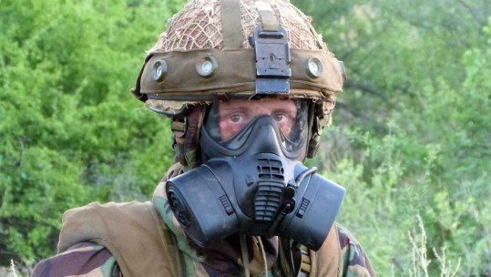 Paras Prepare for Chemical Warfare on Training Exercise