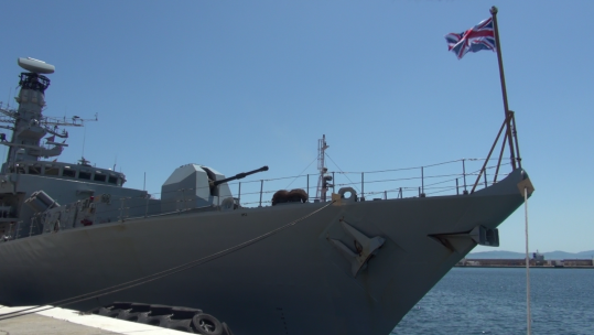 HMS Argyll in Gibraltar