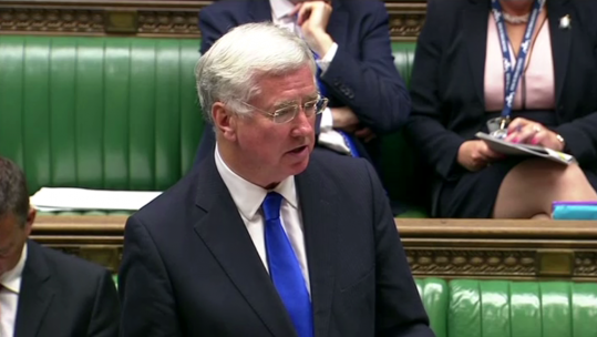 Fallon during defence questions