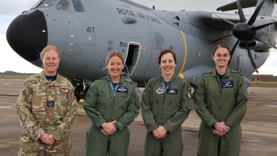 Largest all-female RAF flypast takes place