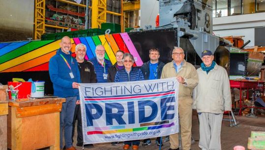 fighting with pride Portsmouth Harbour CREDIT Portsmouth Historic Quarter's PR agency 140525