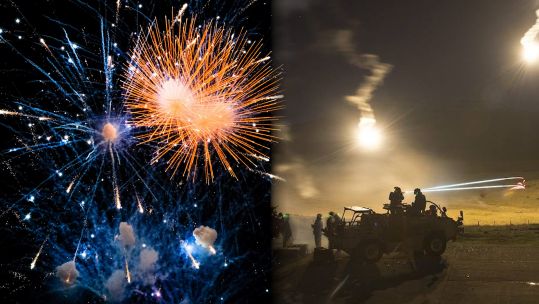 The sound of fireworks and the smell of smoke can be triggering to some military personnel and veterans