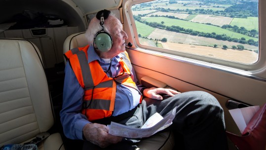 96-year-old RAF Veteran Surprise Trip CREDIT SWNS