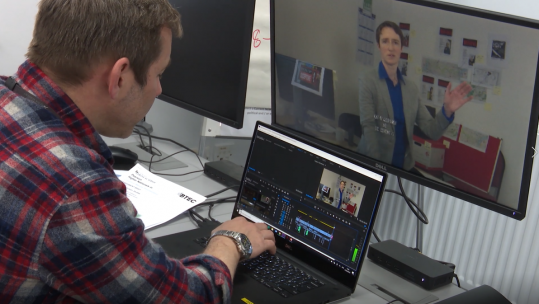 Forces Media Academy student hard at work - 2019