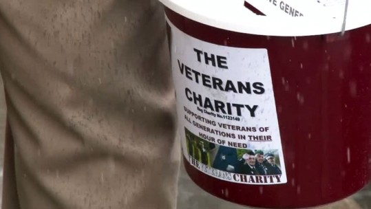 The Veterans Charity bucket