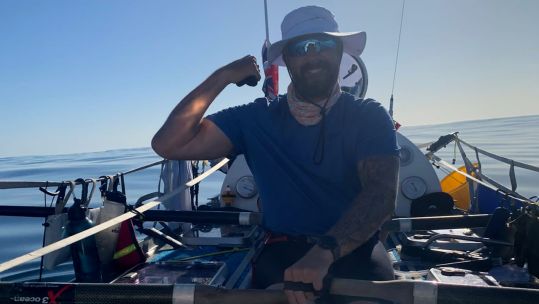 Four RAF Regiment service personnel are rowing 3,200 miles across the Atlantic for a mental health charity (Picture: Atlantic Rocks).