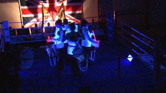 Black Light Display At Episkopi&#039;s Boxing Ring
