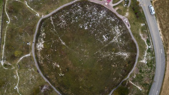 WW1 scarred landscape