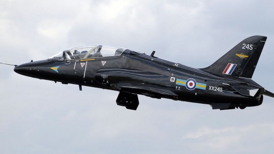 RAF Jet Crashes Through Barrier