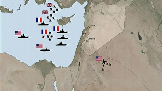 Where The Syria Strikes Came From