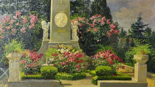 Hitler niece grave painting