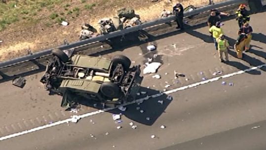 Soldier&#039;s Leg Amputated At Scene After Humvee Flip